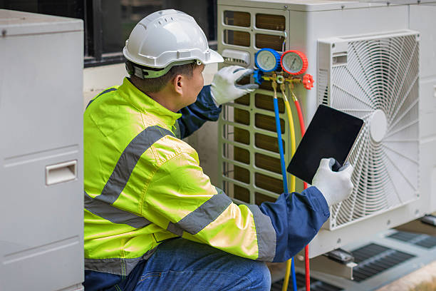 Professional Hvac Installation technician working in Madisonville, TX